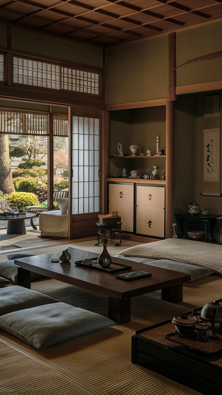 japanese living room traditional