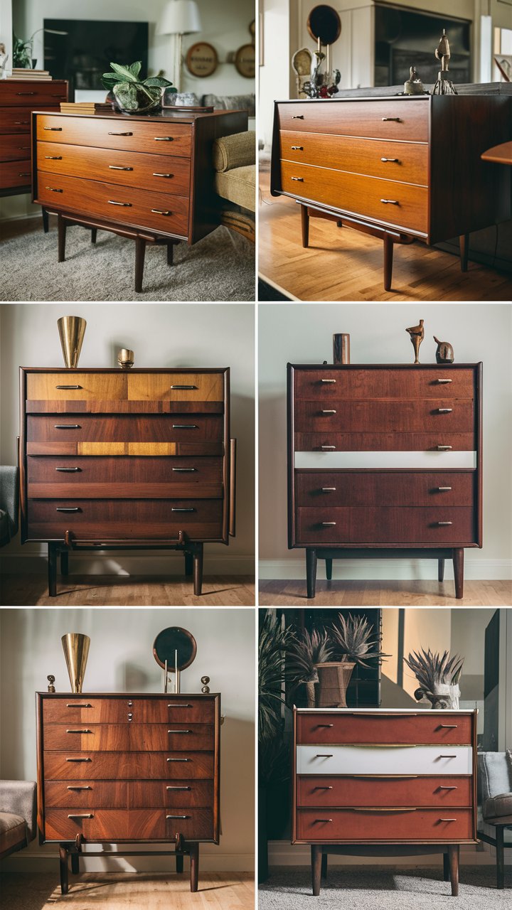 mid century modern dresser