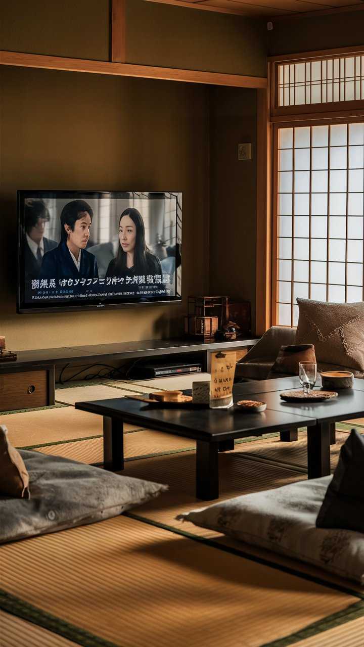 Japanese Living Room TV