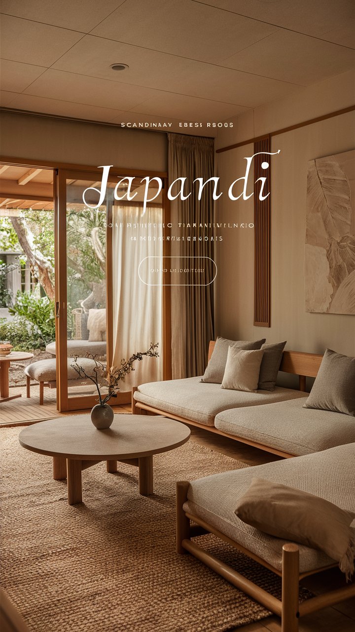 Embrace Serenity: Living Room Japandi Style Ideas