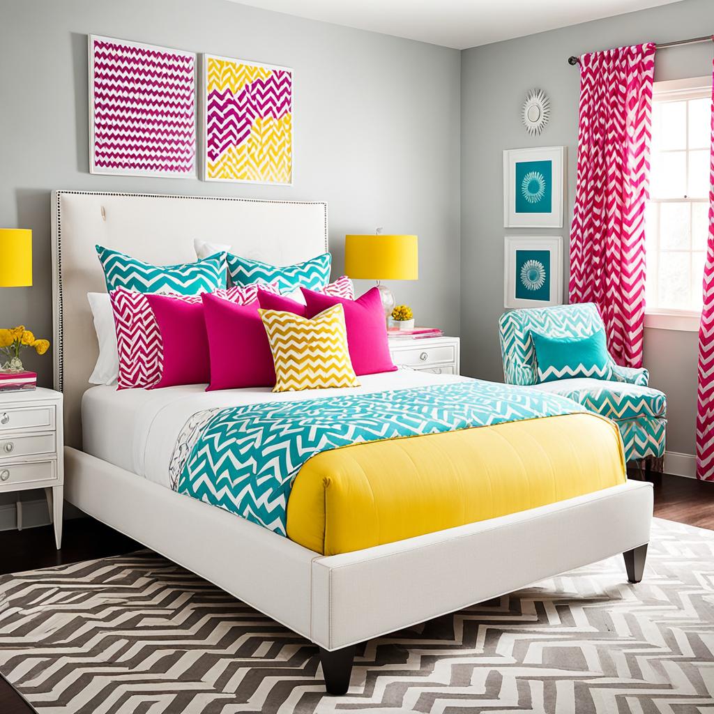 Stylish colorful bedroom ideas