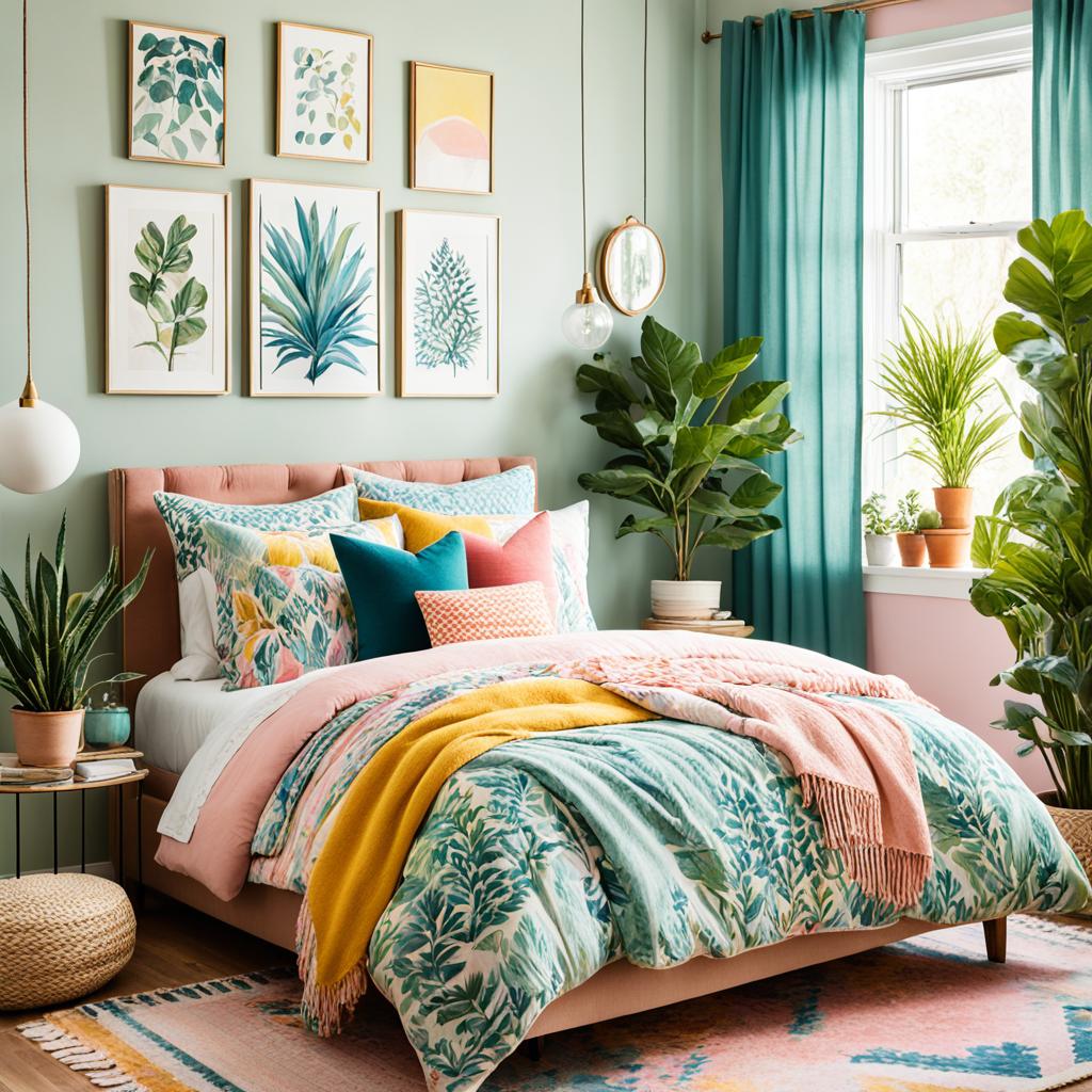 colorful bedroom design